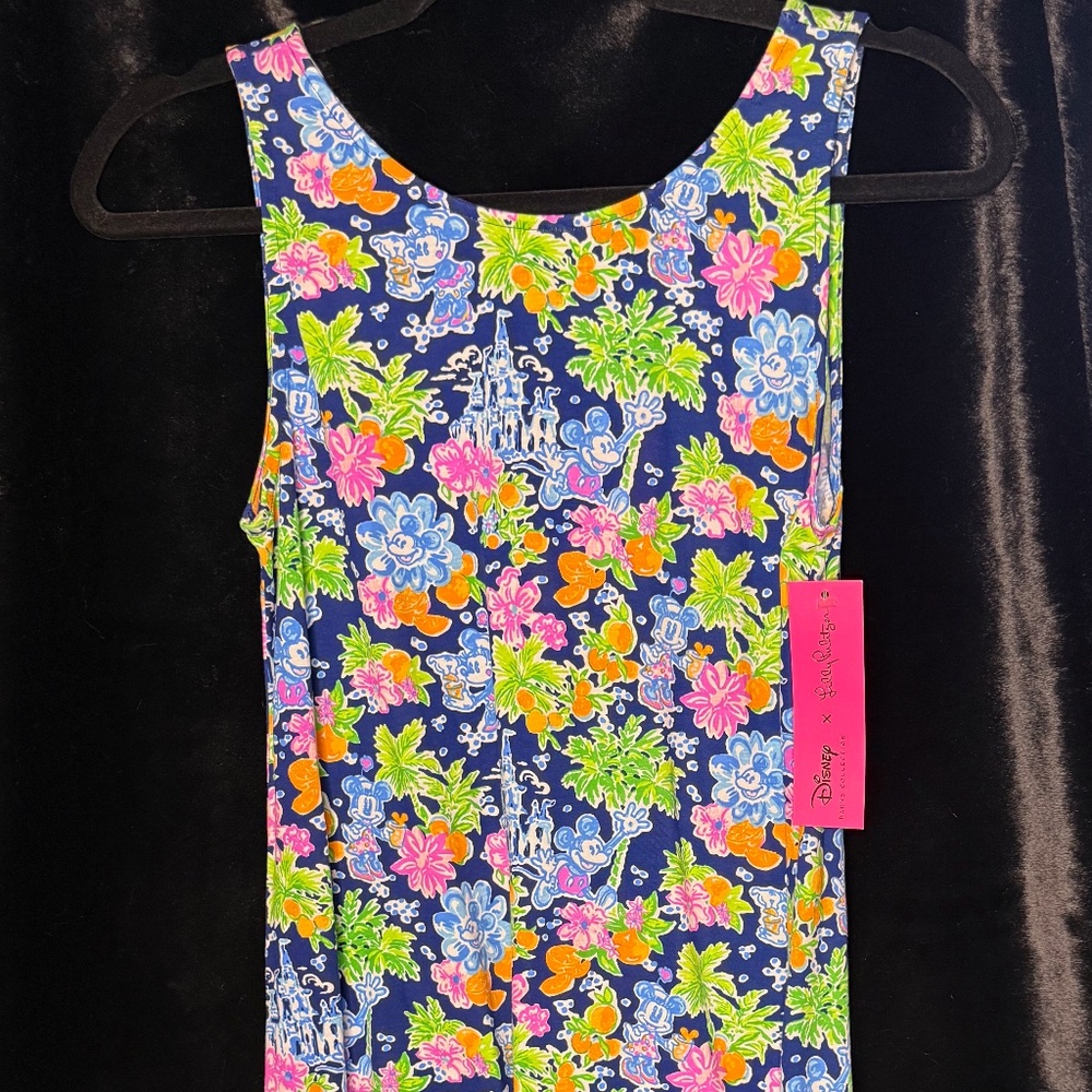 Disney x Lily Pulitzer Sleeveless Mini Dress with Mickey and Minnie - XS NWT
